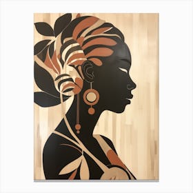 Silhouette Of A Woman 9 Canvas Print