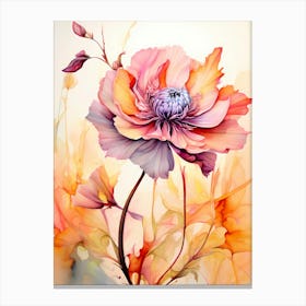 Watercolor Flower Painting 1 Canvas Print