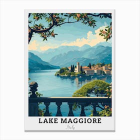 Lake Maggiore Travel Canvas Print