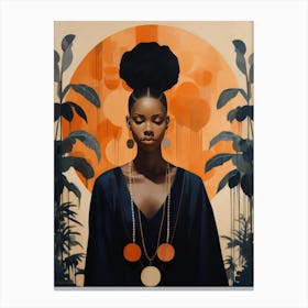 Afro-American Woman 18 Canvas Print