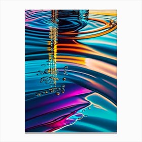 Water As A Source Of Inspiration & Reflection Waterscape Pop Art Photography 1 Canvas Print
