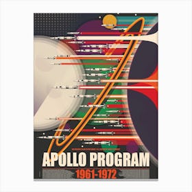 Apollo Program Moon Landing Canvas Print
