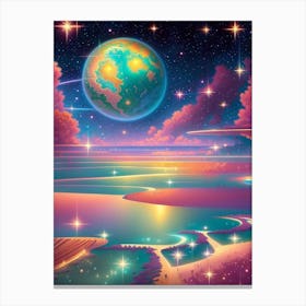 Fantasy Galaxy Ocean 7 Canvas Print