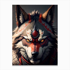 Samurai Wolf Canvas Print