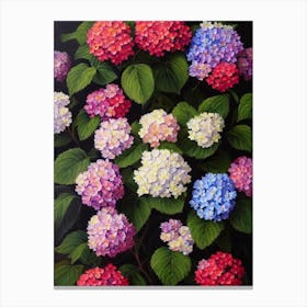 Hydrangea Still Life Oil Painting Flower Canvas Print