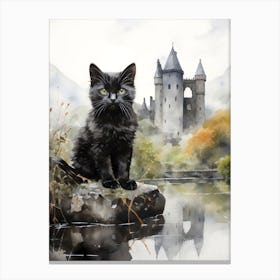 Irish Cats in Watercolor 10 Canvas Print