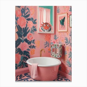 Pink Bathrooms Canvas Print