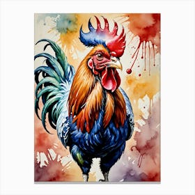 Rooster Painting 3 Canvas Print