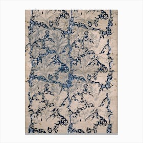 Blue And White Rug Canvas Print