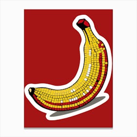 Mosaic Banana 3 Canvas Print