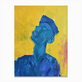 Blue Man 2 Canvas Print