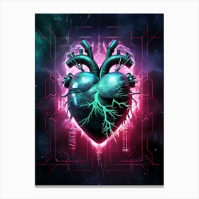 Heart Of Cyberpunk Canvas Print