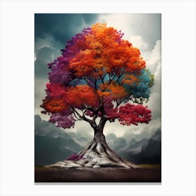 Colorful Tree 1 Canvas Print