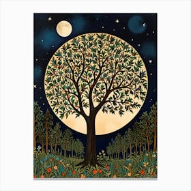 William Morris Tree Of Life 4 Canvas Print