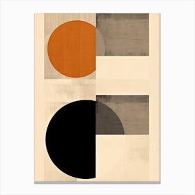 Ludwigshafen Linearity, Geometric Bauhaus Canvas Print
