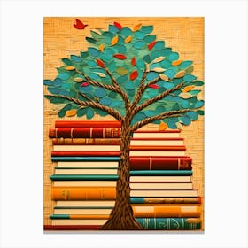 Tree Of Books Canvas Print