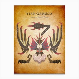 Yian Garuga Vintage Canvas Print