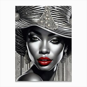 Afro-American Beauty Rich Slay 5 Canvas Print