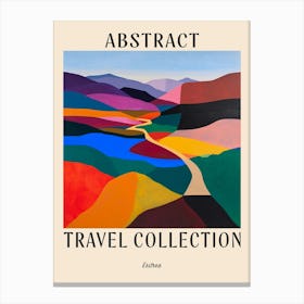 Abstract Travel Collection Poster Eritrea Canvas Print