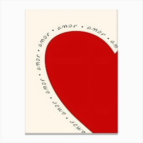 Heart Of Love Canvas Print