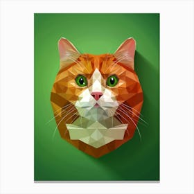 Polygonal Cat Canvas Print