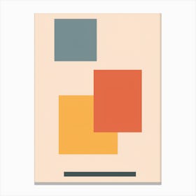 Abstract Squares 1 Canvas Print