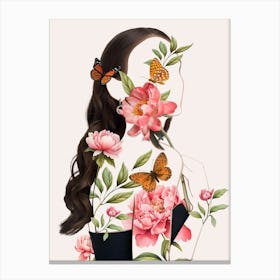 Made of Flower - Feminine floral collage Toile