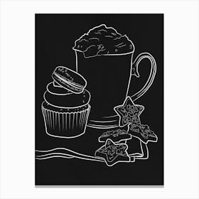 Coffe Cream Cup Food Morning Cafe Drink Canvas Print