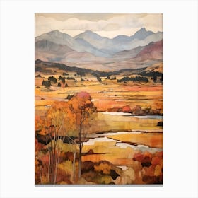 Autumn National Park Painting Rocky Mountain National Park Colorado Usa 6 Canvas Print