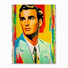 Montgomery Clift Colourful Pop Movies Art Movies Canvas Print