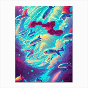 Psychedelic fish 1 Canvas Print
