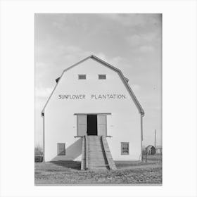Untitled Photo, Possibly Related To Barn Sunflower Plantation, Mississippi By Russell Lee Canvas Print