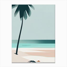 Fiji Beach Simplistic Tropical Destination Canvas Print