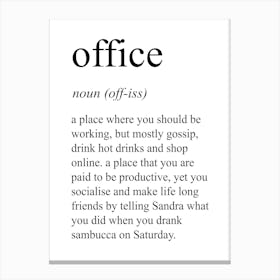 Office Definition Meaning Canvas Print