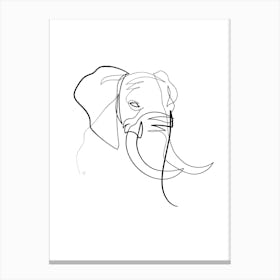 Elephant 01 Canvas Print