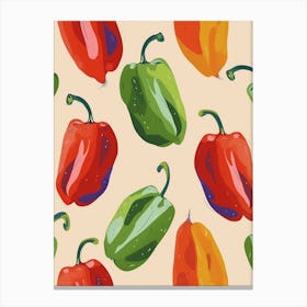 Mixed Pepper Pattern 3 Canvas Print