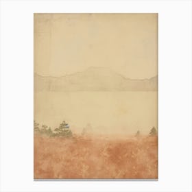 Japan. Hokkaido. Winter: Retro Oriental Aesthetic Landscape Wall Art Home Decoration Canvas Print