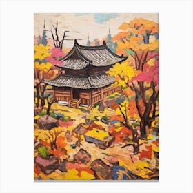 Autumn Gardens Painting Tofuku Ji Japan 3 Canvas Print