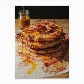 Bacon And Cheese Sandwich Canvas Print