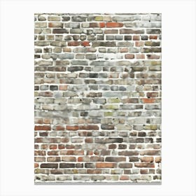 Distressed Brick Tile 7 Canvas Print