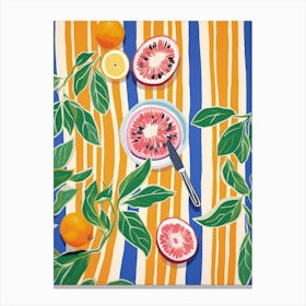 Passion Fruit Fruit Summer Illustration 1 Canvas Print