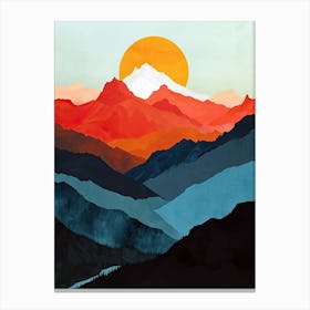 Peaks of Silent Elegance Canvas Print