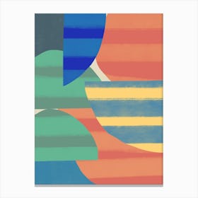 Abstract Stripe Minimal Collage 20 Canvas Print