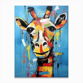 portrait of Giraffe Canvas Print