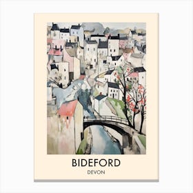 Bideford (Devon) Painting 2 Travel Poster Canvas Print