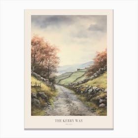 The Kerry Way Ireland Uk Trail Poster Canvas Print