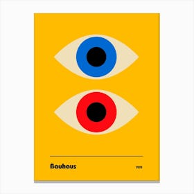 BAUHAUS TWO EYES Canvas Print