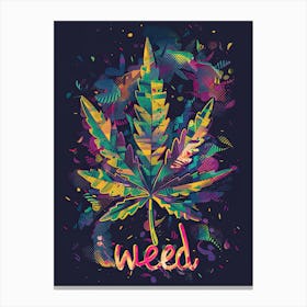 High on Marijuana Art Canvas Print