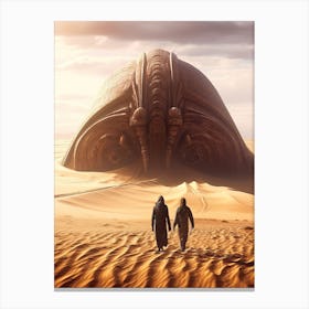 Dune Sand Desert Building 9 Canvas Print