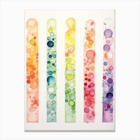 Rainbow Bubbles Canvas Print